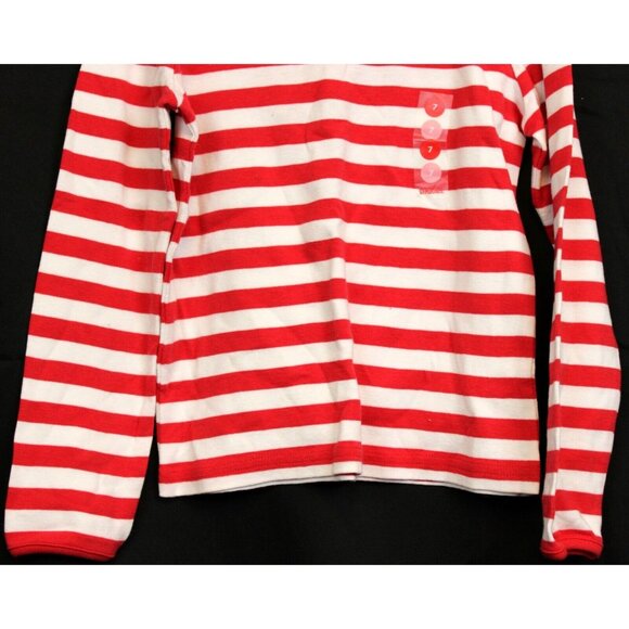 2008 Gymboree Sweet Heart Valentine Day Shirt Red Striped Button Classic French - Picture 3 of 6